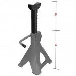 Стойка ремонтная 6т h=400-620мм 2шт GTE GTE-TH56002A