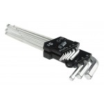 Набор ключей шестигранных удлиненных с шаром для поврежденного крепежа 9 предметов JTC JTC-7819