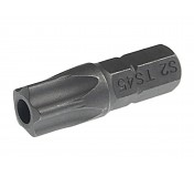 Бита TORX TS45Hх25мм 1/4 5-ти гранная с отверстием JTC