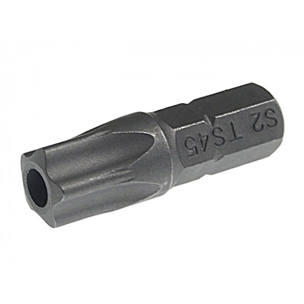 Бита TORX TS45Hх25мм 1/4 5-ти гранная с отверстием JTC JTC-1192545