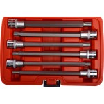 Набор головок торцевых и насадок 1/2 6-ти гранных T40-T70 удлиненные 6 предметов в кейсе JTC JTC-7258