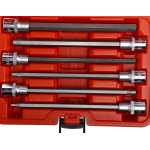 Набор головок торцевых и насадок 1/2 6-ти гранных H5-H12 удлиненные 6 предметов в кейсе JTC JTC-7256