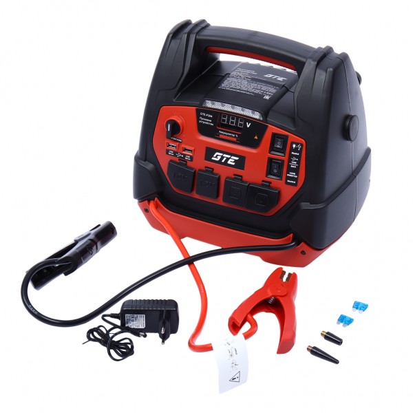 Устройство пусковое 12-15V 1250А 18000мА/ч (power bank) инвертор с компрессором GTE GTE-P204