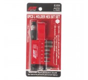 Набор бит 1/4 HEX H2-8мм 6-ти гранных с Г-образным держателем 8 предметов JTC