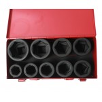 Набор головок торцевых 1 6-ти гранных 27-50мм ударных 9 предметов в кейсе JTC JTC-J809M