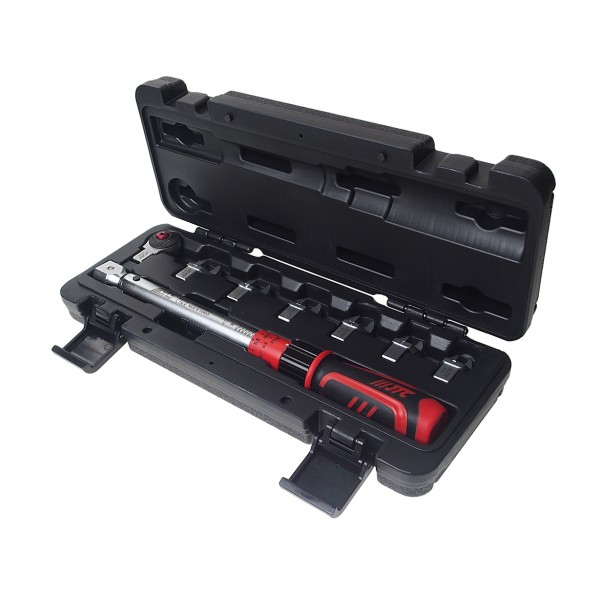 Ключ динамометрический 10-60Нм 9-12мм с рожковыми насадками 7-13мм 8 предметов JTC JTC-6832K