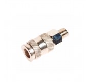 Переходник для компрессора M1/4 быстросъемный с клапаном наружная резьба JTC