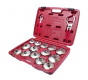 Набор съемников фильтра масляного чашка 16 предметов в кейсе JTC