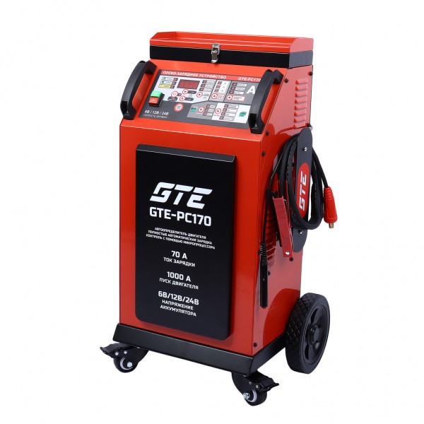 Устройство пуско-зарядное 6-12-24V/60-750Ач/1000А передвижное GTE GTE-PC170