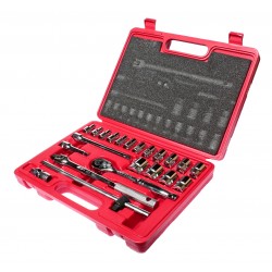 Набор головок торцевых 3/8 6-ти гранных 6-22мм 22 предмета в кейсе JTC