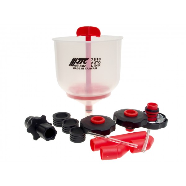 Набор для заправки охлаждающей жидкости с универсальными адаптерами JTC JTC-7810