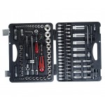 Набор головок торцевых и бит 1/4,1/2 6-гранных 110 предметов в кейсе JTC JTC-H110B-B72