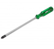 Отвертка крестовая PH 3.0х200мм со сквозным стержнем (сталь Cr-Mo) JTC