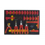 Набор инструментов 100 предметов изолированных (4 мягких ложемента) JTC JTC-I4100S