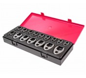 Набор ключей разрезных 10-19мм 3/8 , 21-27мм 1/2 односторонних 16 предметов в кейсе JTC