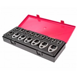 Набор ключей разрезных 10-19мм 3/8 , 21-27мм 1/2 односторонних 16 предметов в кейсе JTC