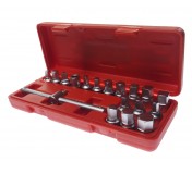 Набор головок для отворачивания масляных пробок 18 предметов JTC