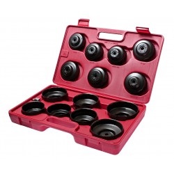 Съемник фильтров масляных 14 предметов чашка в кейсе JTC