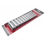 Набор головок торцевых 3/8 12-ти гранных 8-19мм глубоких на планке JTC JTC-T312M