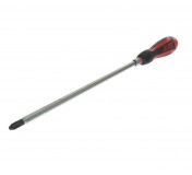 Отвертка крестовая PH 3.0х250мм усиленная со сквозным стержнем (сталь Cr-Mo) JTC