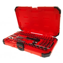 Набор головок торцевых и насадок 1/4 6-ти гранных 4-14мм,Т10-Т50 47 предметов в кейсе JTC