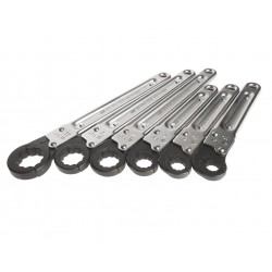 Набор ключей трещоточных 10-22мм 12-ти гранных раскрывающихся 6 предметов JTC