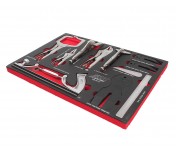 Набор инструментов 12 предметов слесарно-монтажный в ложементе JTC