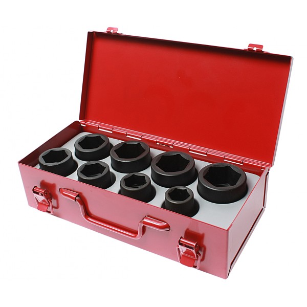 Набор головок торцевых 3/4 6-ти гранных 21-38мм ударных 8 предметов в кейсе JTC JTC-J608M