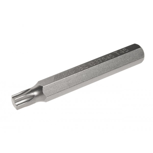 Бита TORX Т45х75мм 10мм удлиненная S2 JTC JTC-1337545