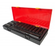 Набор головок торцевых 1/2 6-ти гранных 10-32мм ударных глубоких 15 предметов в кейсе JTC