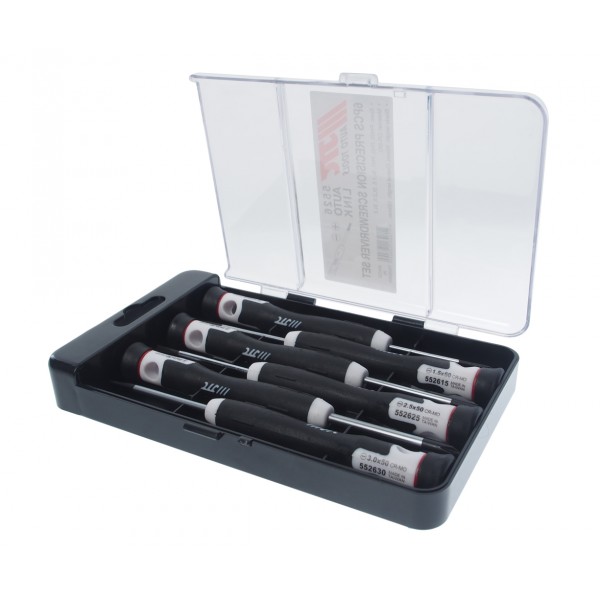 Набор отверток прецизионных PH00/0/1 SL1.5/2.5/3 L=150мм 6 предметов JTC JTC-5526