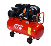Компрессор пневматический 220В 3.0кВт 8атм. 400л/мин. ресивер-100л поршневой ременной GTE