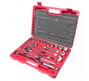Набор головок торцевых 1/2 6-ти гранных 10-32мм 24 предмета в кейсе JTC
