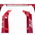 Подъемник электрогидравлический 4т 110-1900мм 2-х стоечный 220В верх.синхрон. (ручн. спуск) GTE GTE-B201