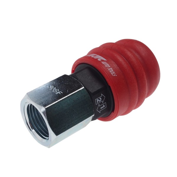 Переходник для компрессора F3/8 быстросъемный внутренняя резьба композитный двухрежимный JTC JTC-C30SFA