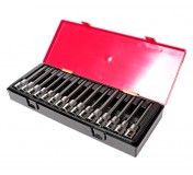 Набор головок и бит-головок 1/2 TORX,HEX,SPLINE 15 предметов в кейсе JTC