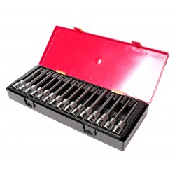 Набор головок и бит-головок 1/2 TORX,HEX,SPLINE 15 предметов в кейсе JTC