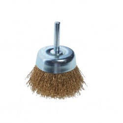 Кордщетка для дрели чашка 50мм латунь JTC