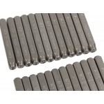 Клейма буквенные кириллица 5мм (HRC 60+-2град. DIN 1451) JTC JTC-7252