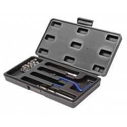 Набор инструментов и вставок для восстановления резьбы М14х1.25мм L=12.4мм 9 предметов JTC