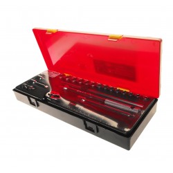 Набор головок торцевых 3/8 6-ти гранных 06-22мм 23 предмета в кейсе JTC