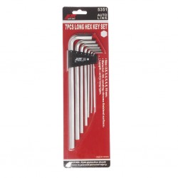Набор ключей шестигранных 2.5-10мм Г-образных экстрадлинных 7 предметов JTC