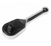 Ключ трещотка 1/4 45 зубьев 89мм укороченная металлическая рукоятка JTC