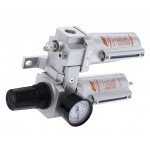 Блок подготовки воздуха (лубрикатор,осушитель) 1/2” металл. переключ. 285PSI 4000л/мин. JTC JTC-7264