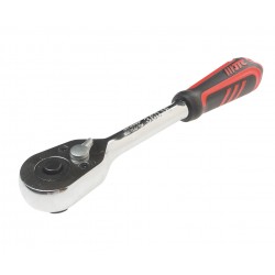 Ключ трещотка 1/2 36 зубьев 257мм с резиновой рукояткой JTC