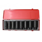 Набор головок торцевых 3/4 6-ти гранных 21-38мм ударных глубоких 8 предметов в кейсе JTC JTC-J608L