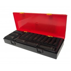 Набор головок торцевых 1/2 12-гранных 10-32мм ударных глубоких 15 предметов в кейсе JTC