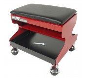 Стул рабочий 350х300х310мм стальной на колесах со съемным сиденьем из пенорезины JTC