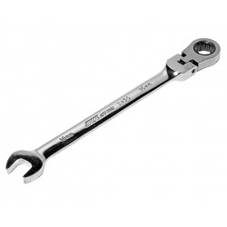 Ключ комбинированный 10х10мм трещоточный шарнирный JTC