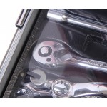 Набор инструментов 66 предметов в переносном инструментальном ящике (3 лотка) JTC JTC-B066